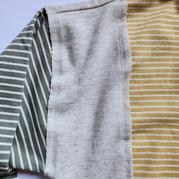 Hem & Thread Colorblock Striped Hoodie - Size Medium - Picture 9 of 12